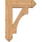 Ekena Millwork Westlake Arts and Crafts Smooth Bracket w/ Offset Brace, Western Red Cedar, 7 1/2"W x 24"D x 32"H BKT0806X24X32WTL03SWR - alternate 4